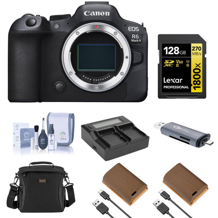 Canon EOS R6 Mark II Camera, Bundle with Essentials Kit