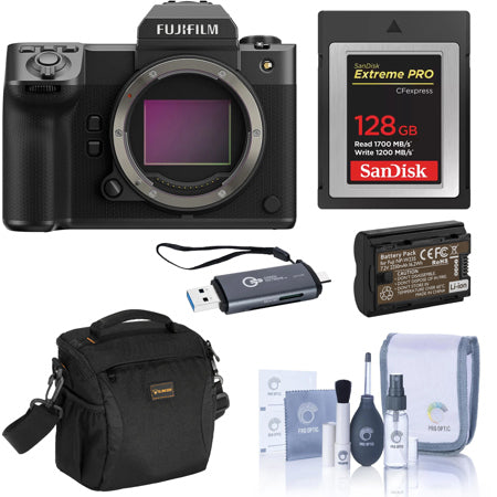 Fujifilm GFX 100 II Medium Format Mirrorless Camera, Bundle w/Accessory Kit