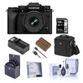Fujifilm X-T5 Camera, Black with XF 16-50mm f/2.8-4.8 R Lens and Essentials Kit