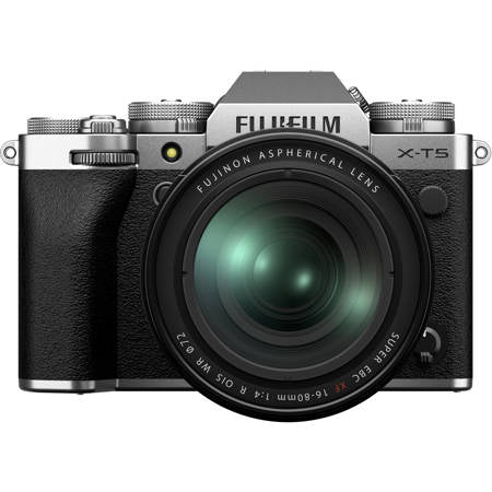 Fujifilm X-T5 Mirrorless Camera w/XF 16-80mm f/4.0 R OIS WR Lens, Silver