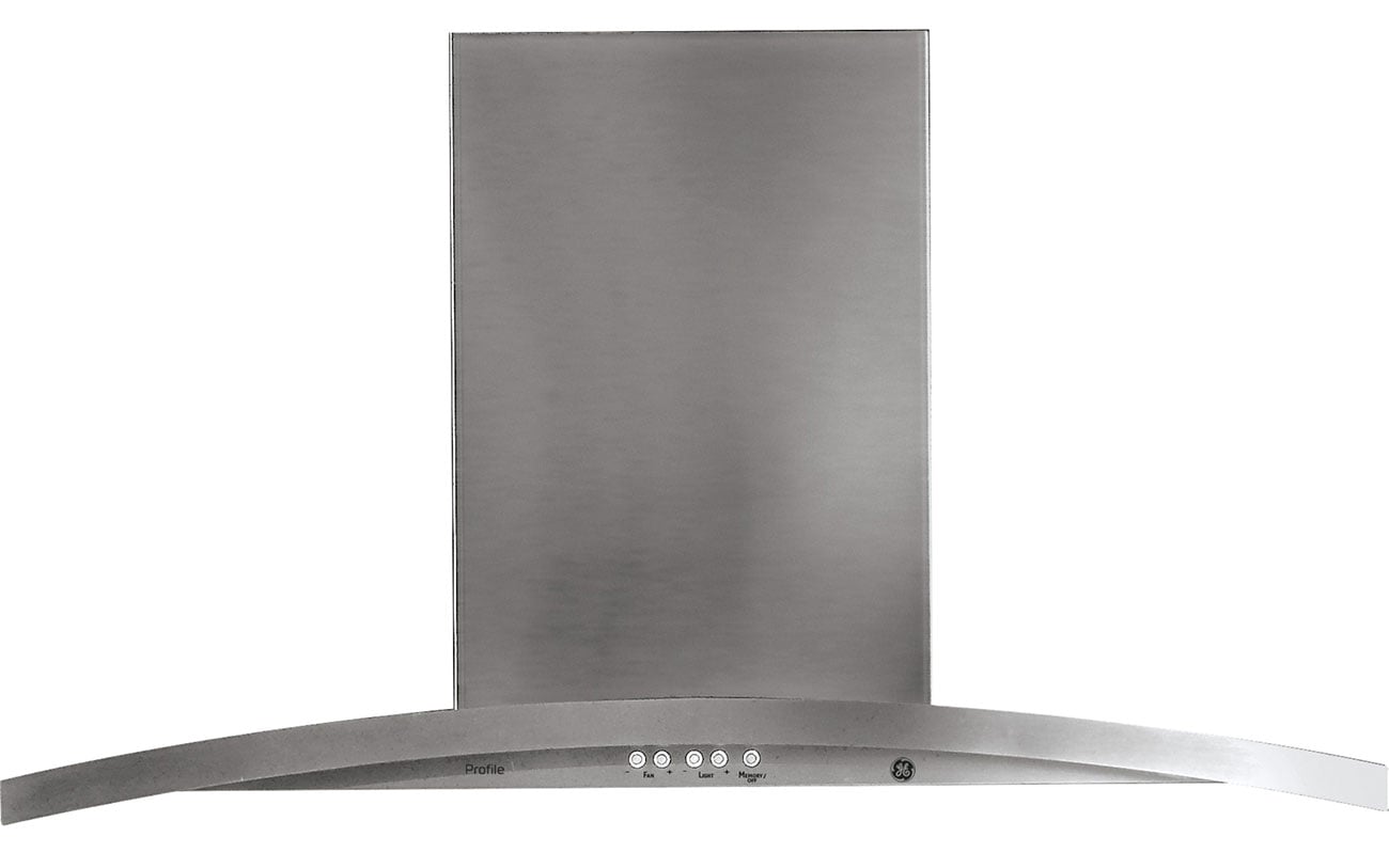 Main View of GE Hood in Stainless Steel