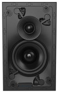 Front View Of The Sonance In-Ceiling Speaker Visual Experience Series Rectangular In Black Finish