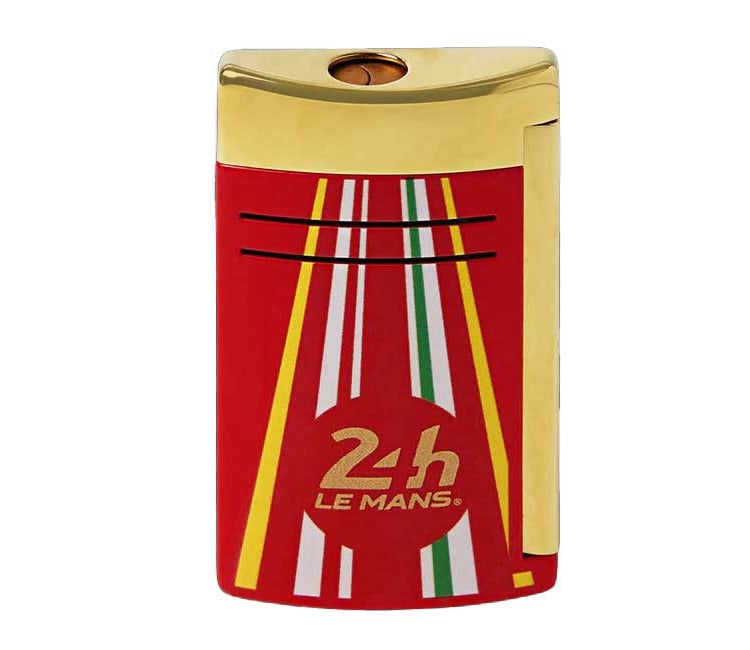 Front view of S.T. Dupont red lighter
