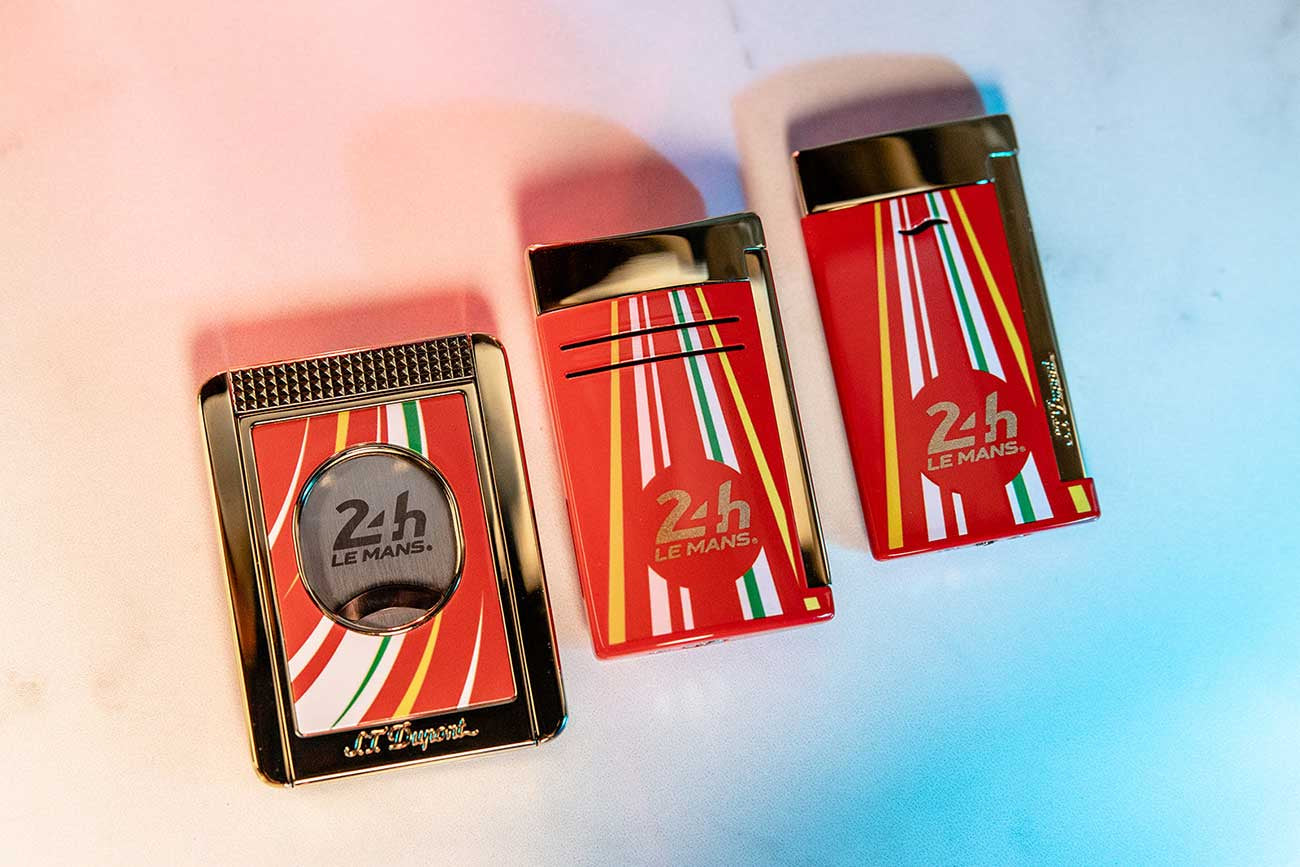 Alternate view of S.T. Dupont Lighter Le Mans Maxijet Red and Gold - 020090